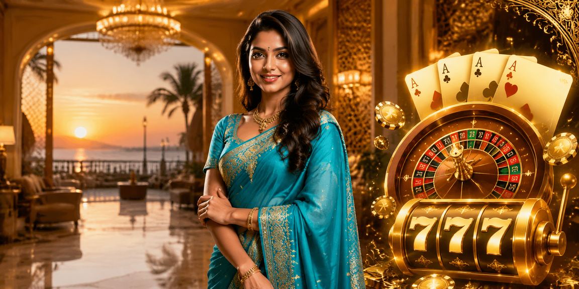 Indian player enjoying gaming experience with festive attire in Chennai